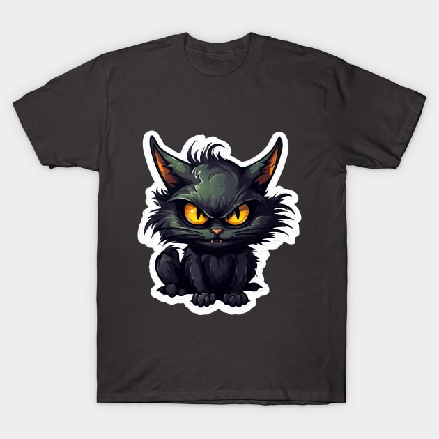 Baby Black Cat T-Shirt by VelvetRoom